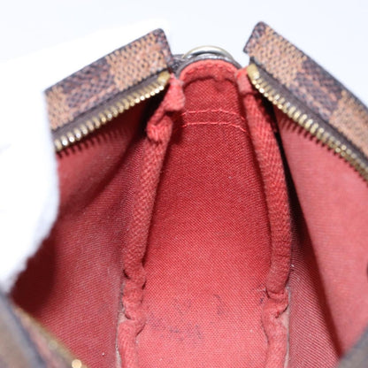 Louis Vuitton Trousse Make Up Bag Damier, BROWN, CANVAS, Clutche & pouche