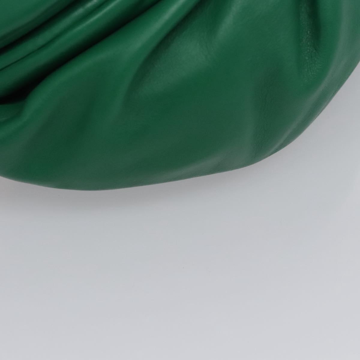 Bottega Veneta The Chain Pouch Leather, GREEN, LEATHER, Clutche & pouche