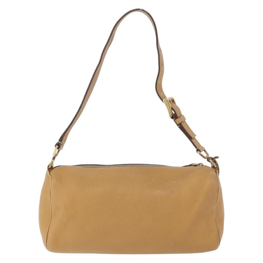 Prada Vintage Shoulder Bag Leather, BROWN, LEATHER, Shoulder bag