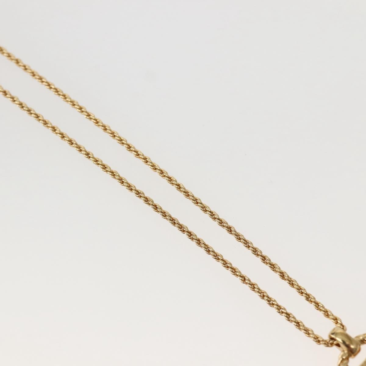 Christian Dior CD Pendant Necklace Metal, GOLD, METAL, Necklace