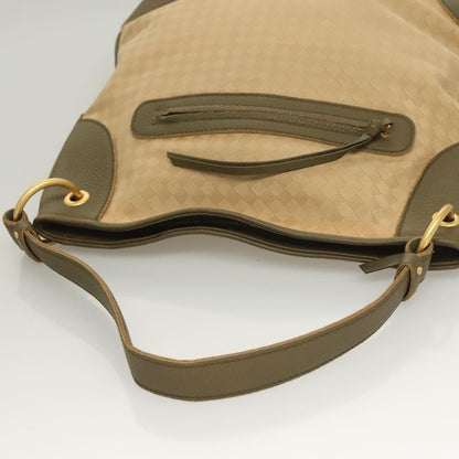 Bottega Veneta Vintage Shoulder Bag Canvas, BEIGE, CANVAS, Shoulder bag