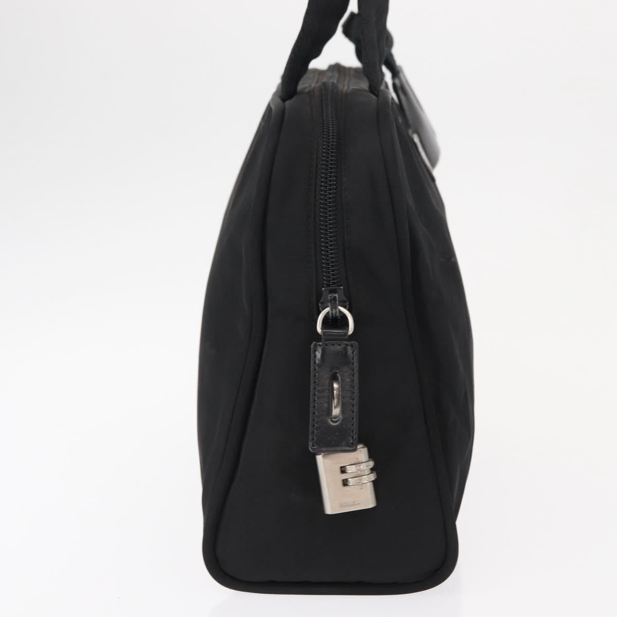 Prada Bowling Shoulder Bag Tessuto, BLACK, NYLON, Shoulder bag