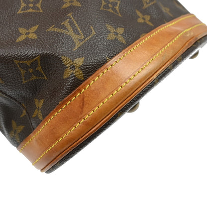 Louis Vuitton Petit Bucket Bag Monogram Canvas, Brown, Canvas, Tote Bag