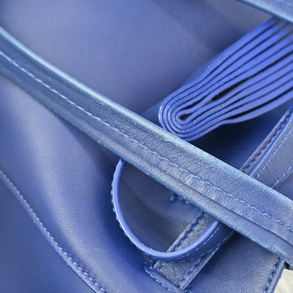 Celine Phantom Cabas Tote Leather, BLUE, LEATHER, Tote bag