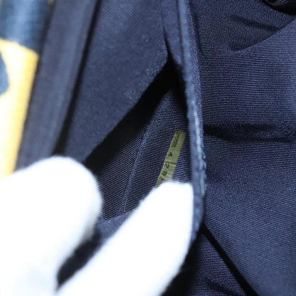 Chanel Vintage Frame Shoulder Bag Printed Canvas, YELLOW, CANVAS, Shoulder bag