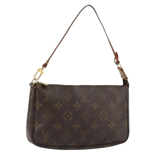 Louis Vuitton Pochette Accessoires NM Monogram Canvas, BROWN, CANVAS, Clutche & pouche