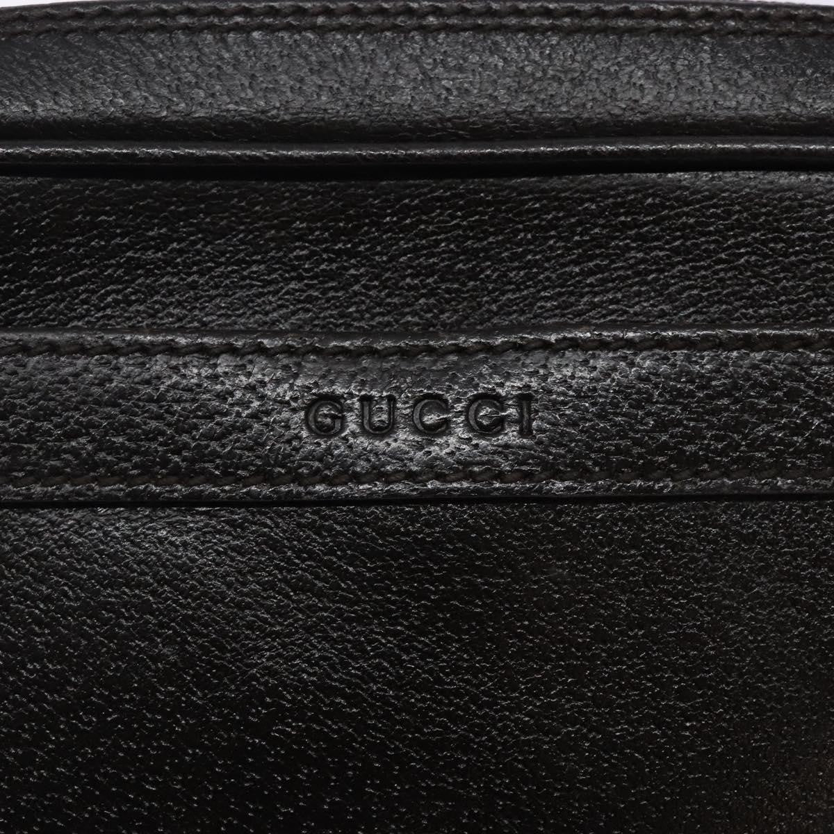 Gucci Zipped Pouch Leather, BROWN, LEATHER, Clutche & pouche