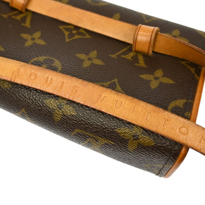 Louis Vuitton Florentine Waist Bag Monogram Canvas, BROWN, CANVAS, Clutche & pouche