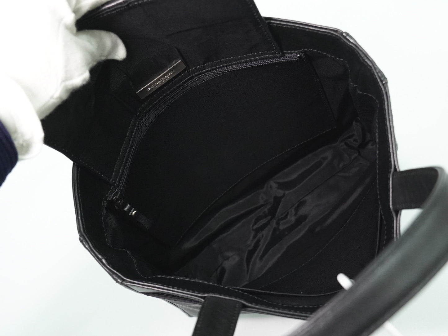 Burberry Vintage tote bag Nylon, BLACK, NYLON, Tote bag