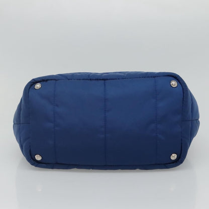 Prada Bomber Tote Tessuto, BLUE, NYLON, Tote bag