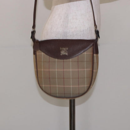 Burberry Nova check Shoulder bag Canvas, BEIGE, CANVAS, Shoulder bag