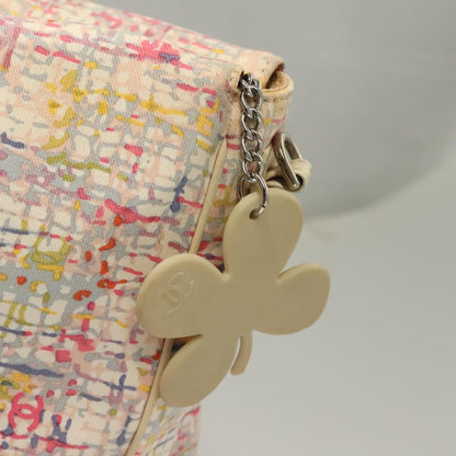 Chanel Vintage CC clover tote Canvas, PINK, CANVAS, Tote bag