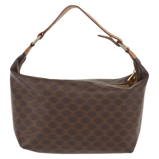 Celine Vintage Macadam Handbag Macadam, BROWN, CANVAS, Handbag