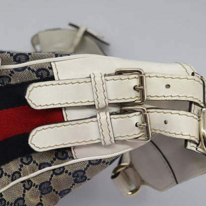 Gucci Heritage Web Hobo GG Canvas, NAVY, CANVAS, Shoulder bag