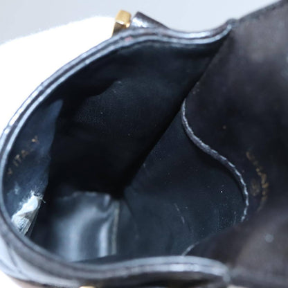 Chanel CC Phone Pouch with Chain Quilted Lambskin, BLACK, LEATHER, Crossbody bag