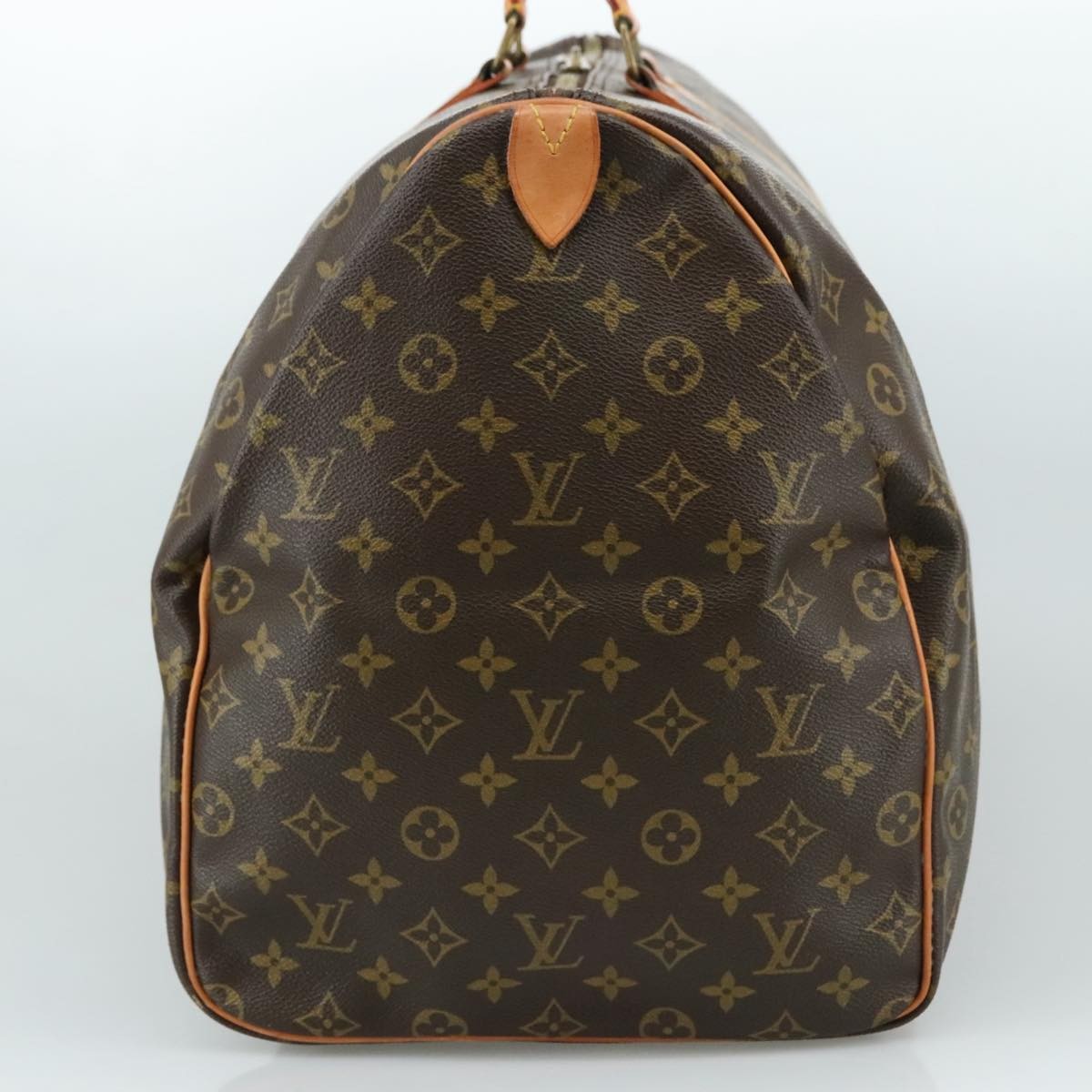 Louis Vuitton Keepall Bag Monogram Canvas, BROWN, CANVAS, Travel bag