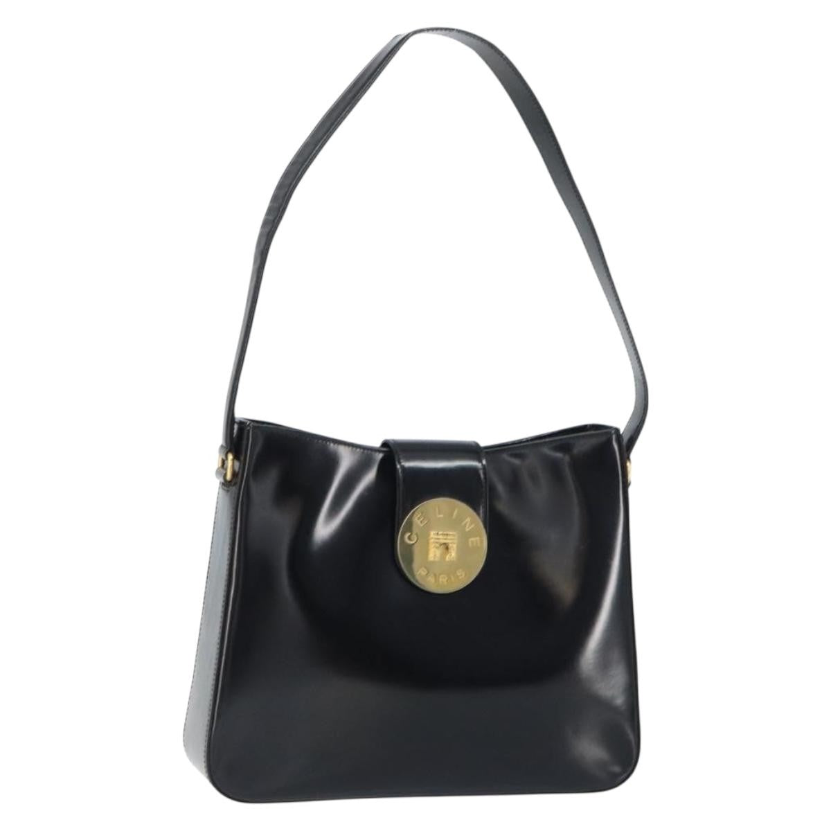Celine Handbag Patent leather, BLACK, PATENT_LEATHER, Shoulder bag