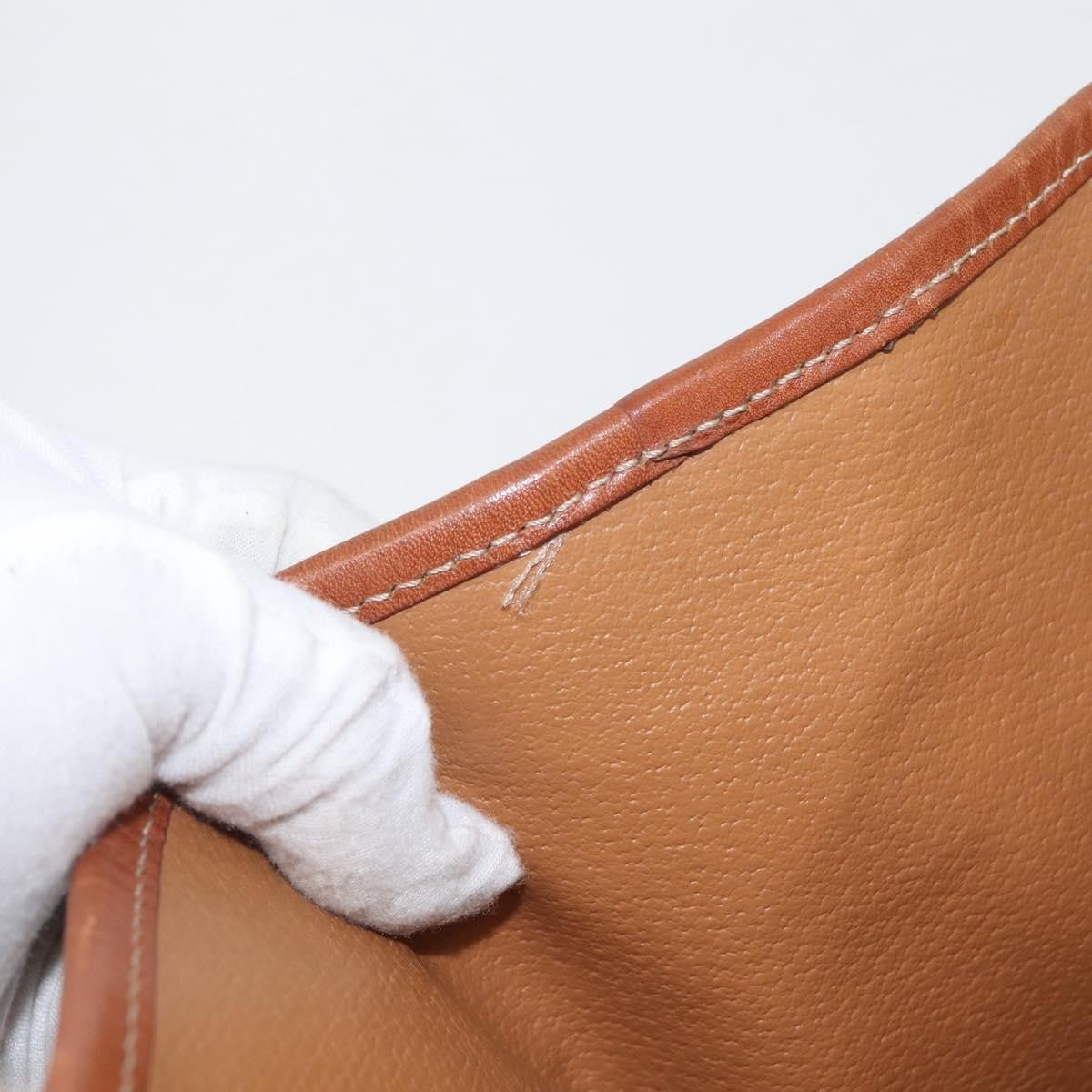 Celine Vintage Macadam Tote bag Canvas and Leather, Brown, Canvas, Tote Bag