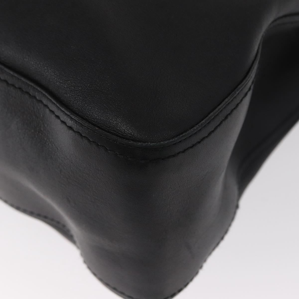 Salvatore Ferragamo Gancini Tote Leather, BLACK, LEATHER, Tote bag