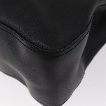 Salvatore Ferragamo Gancini Tote Leather, BLACK, LEATHER, Tote bag