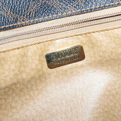 Bally Vintage Shoulder Bag Leather, Black, Leather, Handbag