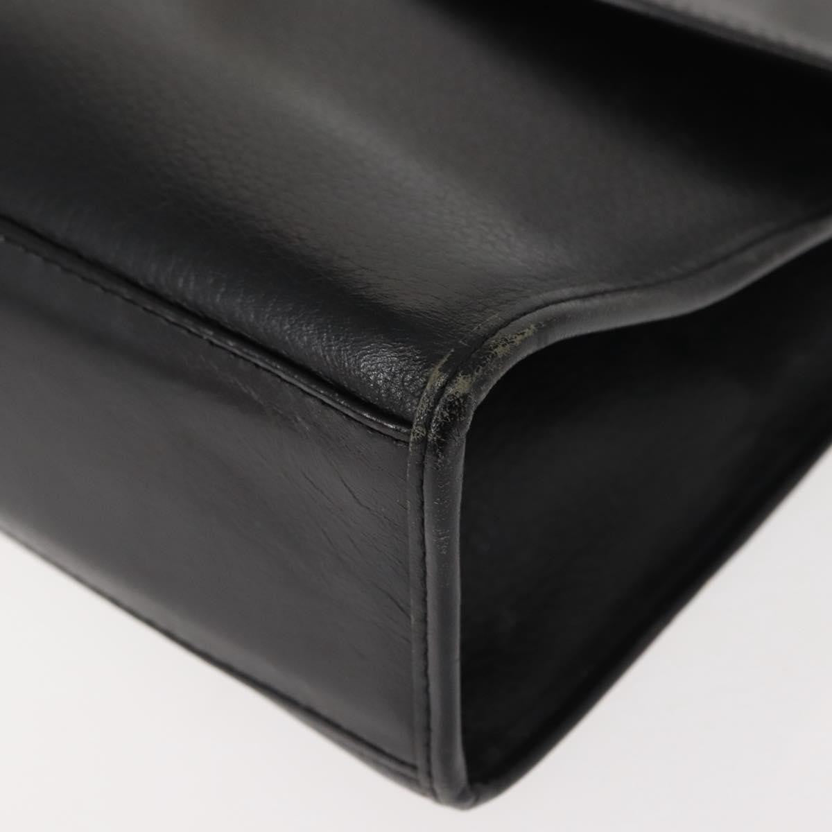 Burberry Vintage Handbag Leather, BLACK, LEATHER, Handbag