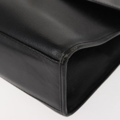 Burberry Vintage Handbag Leather, BLACK, LEATHER, Handbag