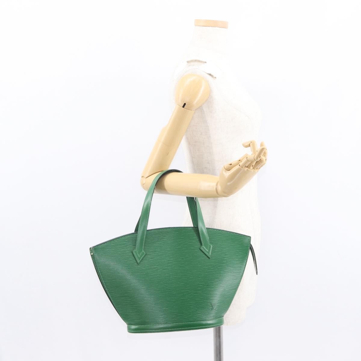 Louis Vuitton Saint Jacques Handbag Epi Leather, GREEN, EPI LEATHER, Handbag