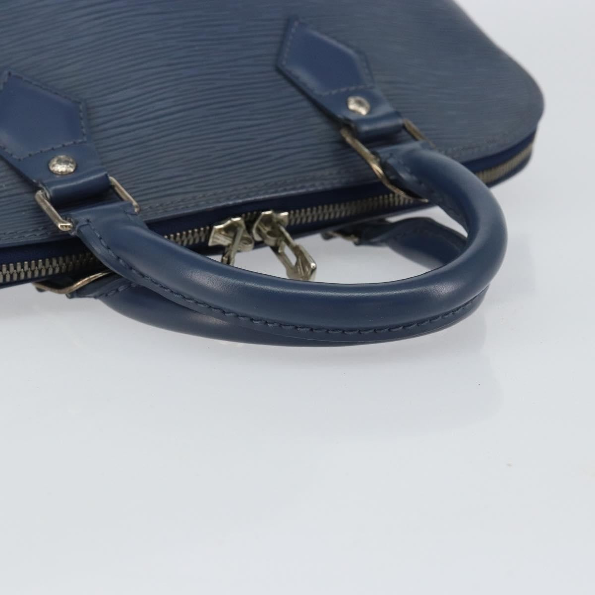 Louis Vuitton Alma Handbag Epi Leather, NAVY, LEATHER, Handbag