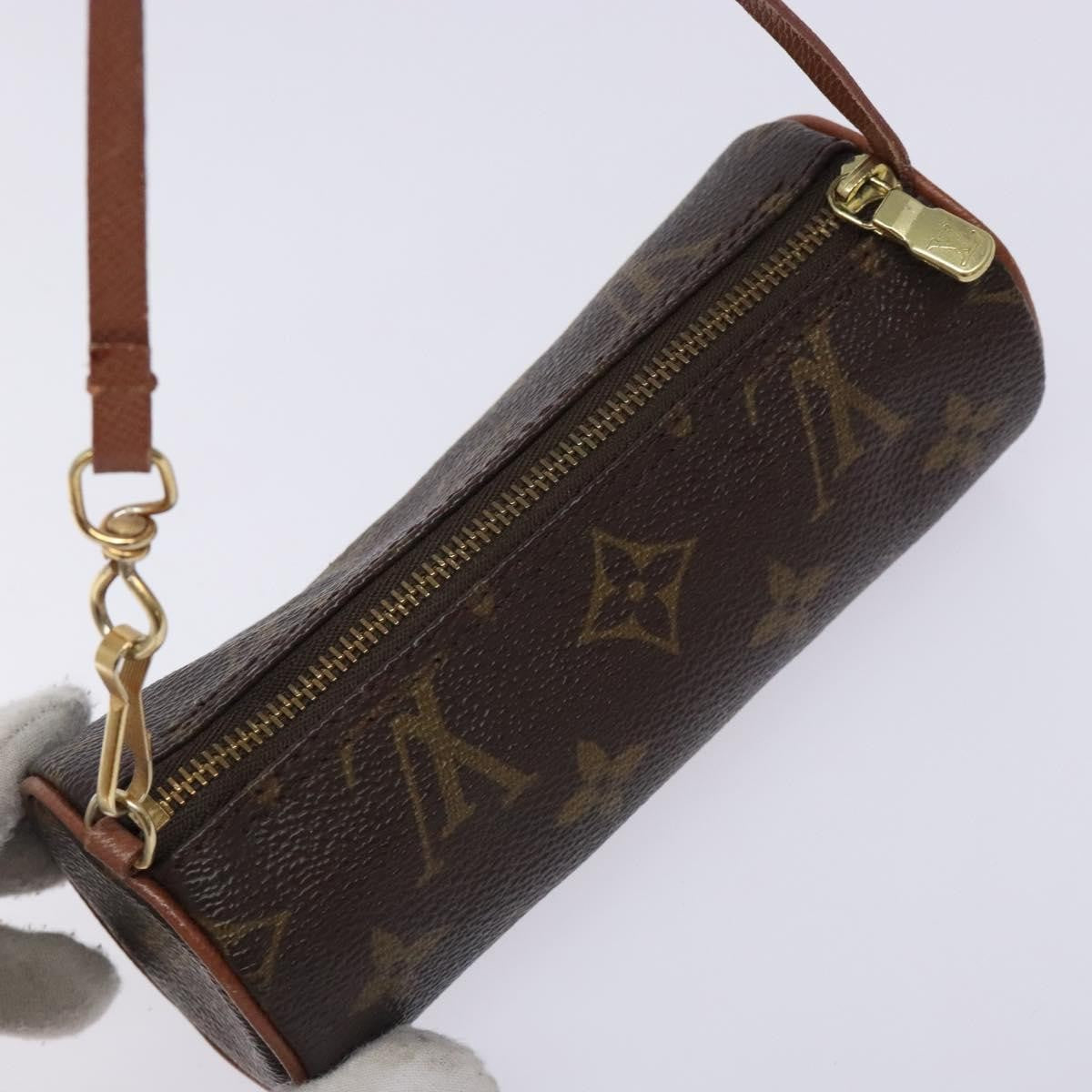 Louis Vuitton Papillon Pochette Monogram Canvas, BROWN, CANVAS, Handbag