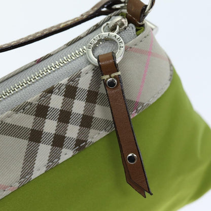 Burberry Nova check Pochette Nylon, GREEN, NYLON, Clutche & pouche