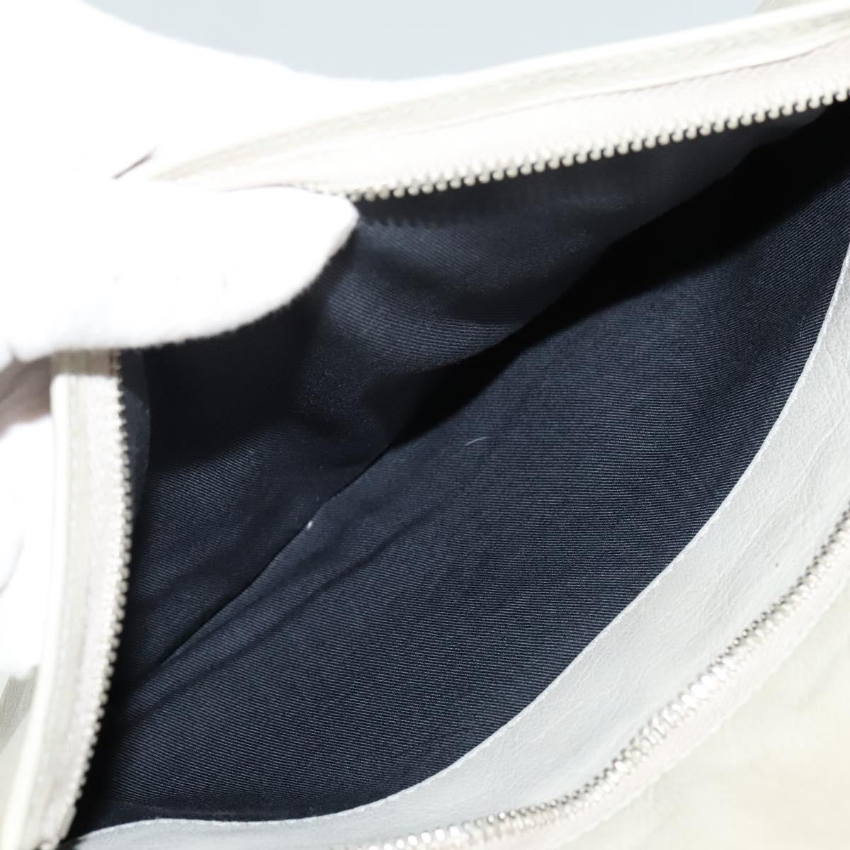 Balenciaga Cherche Midi Chain Shoulder Bag Leather, GRAY, LEATHER, Shoulder bag