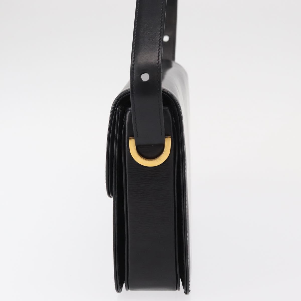 Gucci Vintage Shoulder Bag Leather, BLACK, LEATHER, Shoulder bag