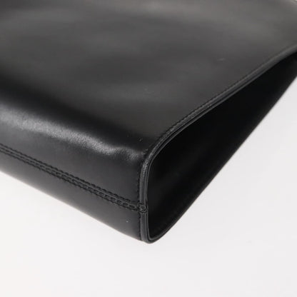 Salvatore Ferragamo Vintage Gancini Chain Shoulder Bag Leather, BLACK, LEATHER, Shoulder bag