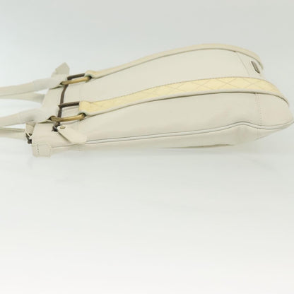 Burberry Vintage Tote Leather, WHITE, LEATHER, Tote bag