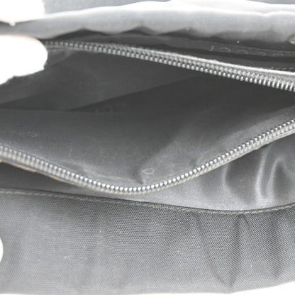 Gucci Vintage Bamboo Handle Tote Nylon, BLACK, NYLON, Tote bag