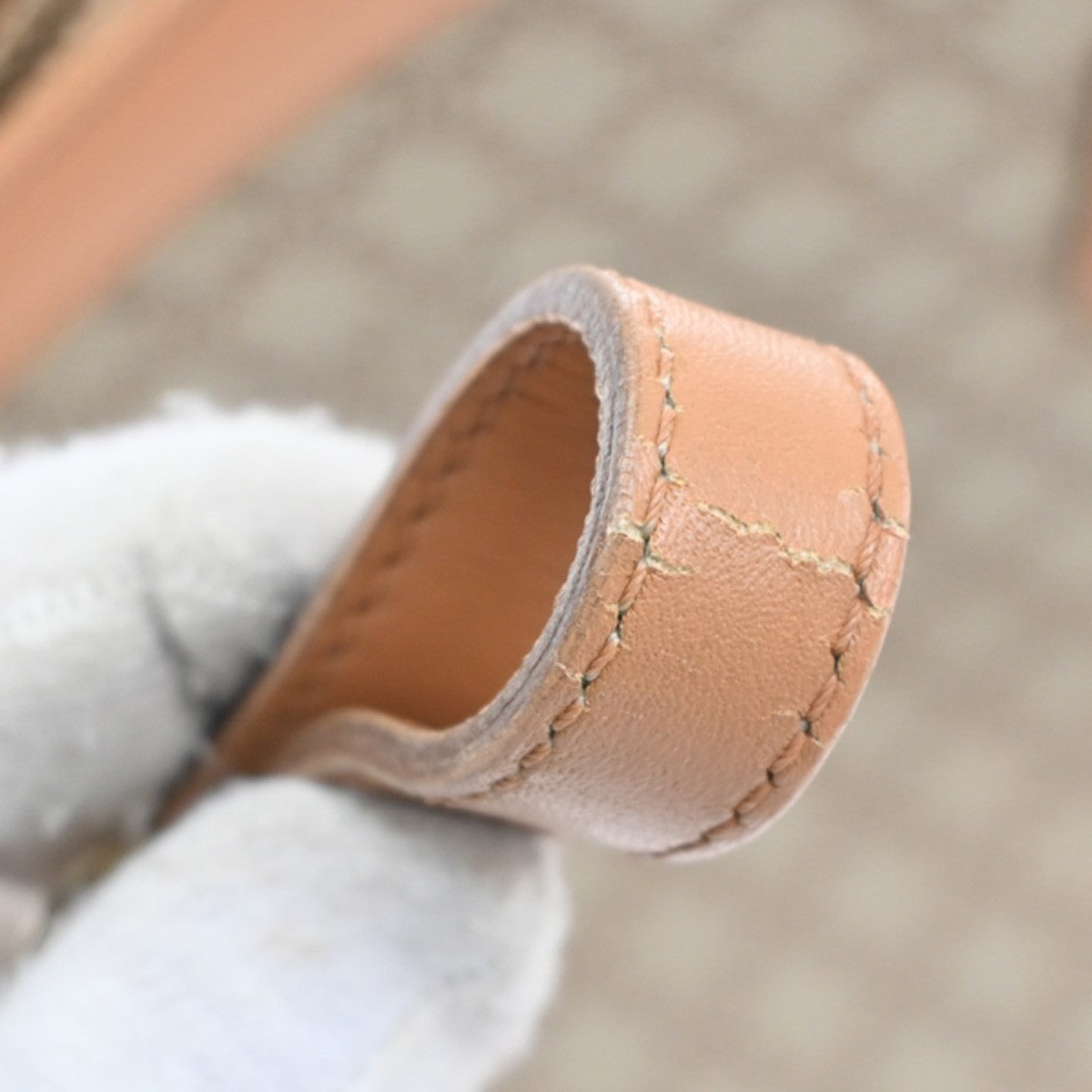 Celine Vintage Macadam Shoulder Bag Canvas and Leather, BROWN, CANVAS, Shoulder bag