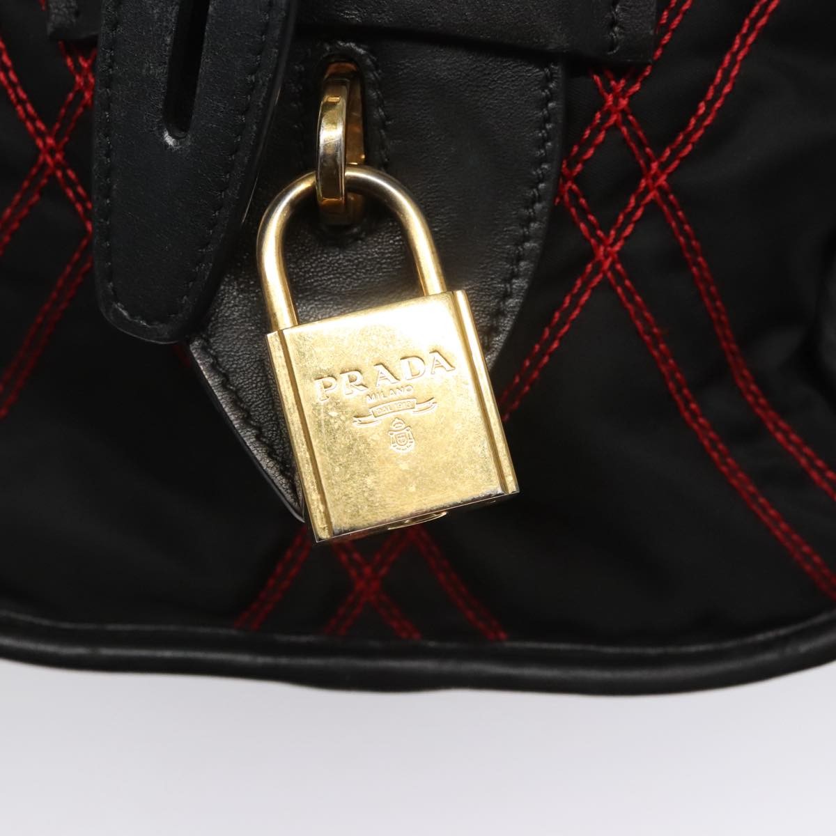 Prada Convertible Boston Bag Vitello Shine, MULTICOLOUR, NYLON, Handbag