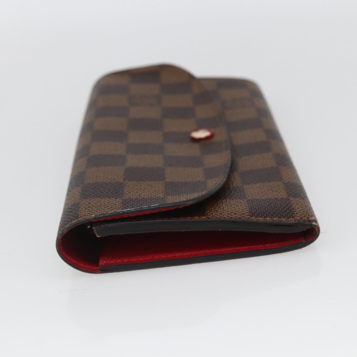 Louis Vuitton Emilie Wallet Damier, BROWN, CANVAS, Wallets