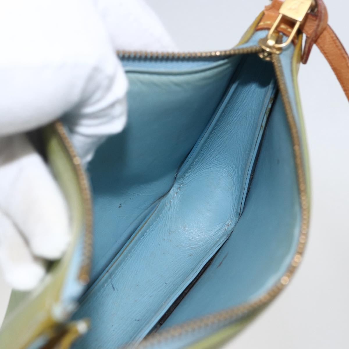 Louis Vuitton Lexington Pochette Monogram Vernis, GREEN, PATENT_LEATHER, Clutche & pouche