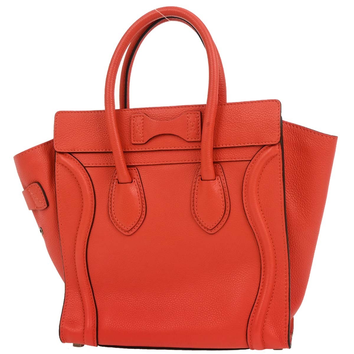 Celine Luggage Bag Smooth Leather, RED, LEATHER, Handbag
