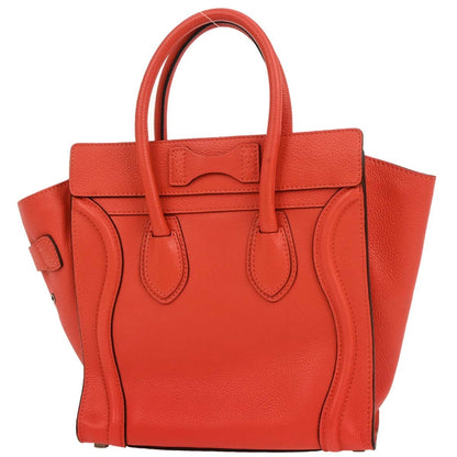 Celine Luggage Bag Smooth Leather, RED, LEATHER, Handbag