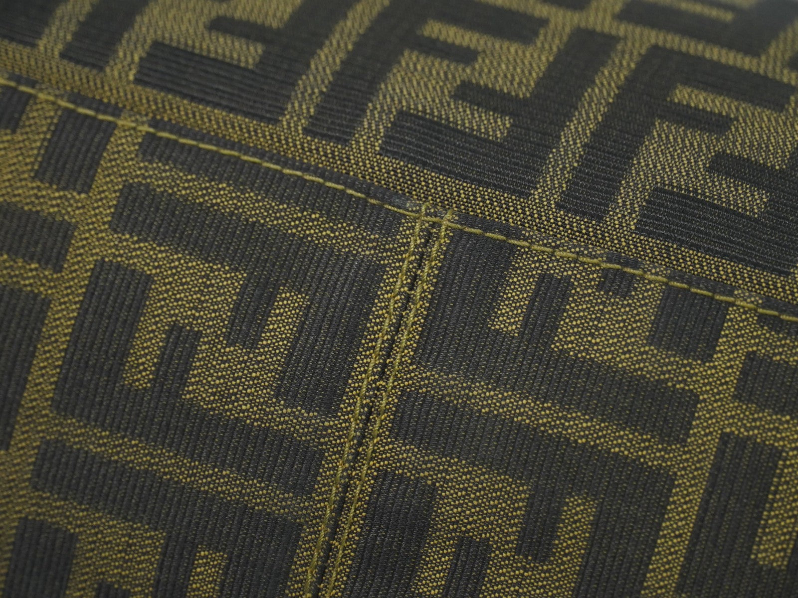 Fendi Vintage Zucca Handbag Zucca, BROWN, CANVAS, Handbag