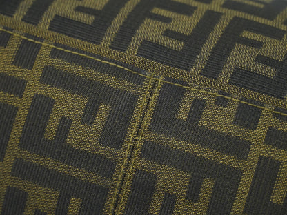 Fendi Vintage Zucca Handbag Zucca, BROWN, CANVAS, Handbag