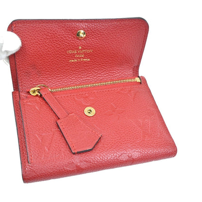 Louis Vuitton Pont Neuf Wallet Monogram Empreinte Leather, RED, LEATHER, Wallets