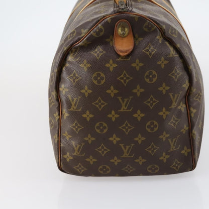 Louis Vuitton Keepall Bag Monogram Canvas, BROWN, CANVAS, Travel bag