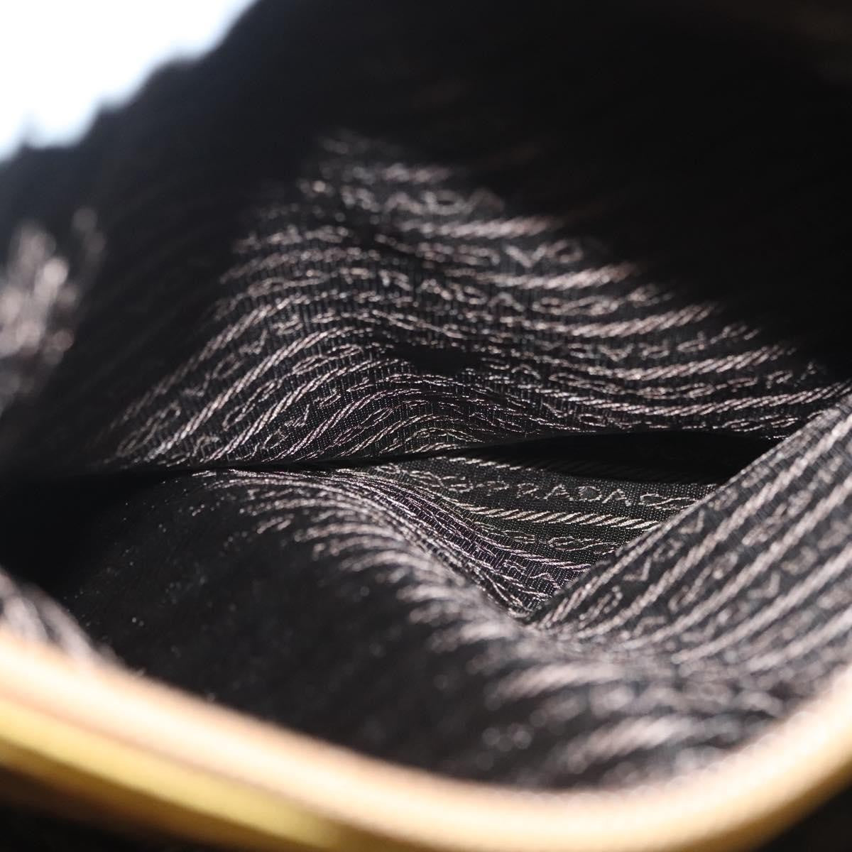 Prada Metal Handles Tote Tessuto, YELLOW, NYLON, Tote bag