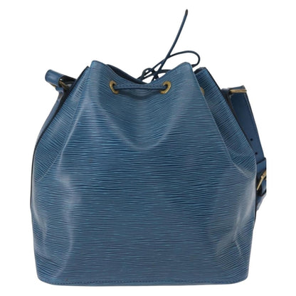 Louis Vuitton Petit Noe Handbag Epi Leather, BLUE, LEATHER, Shoulder bag