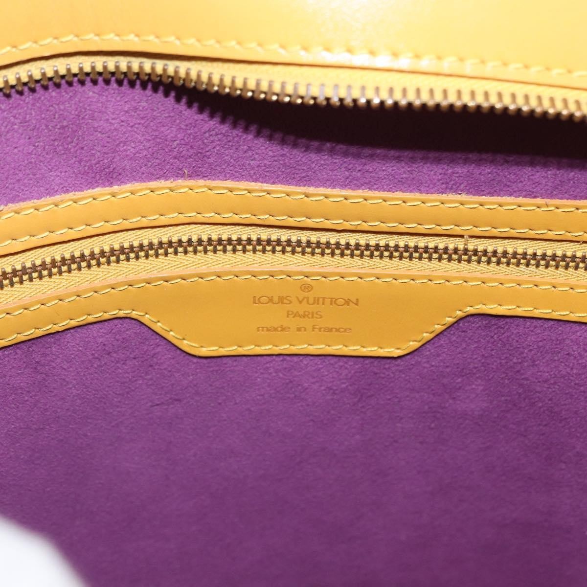 Louis Vuitton Saint Jacques Handbag Epi Leather, YELLOW, LEATHER, Shoulder bag