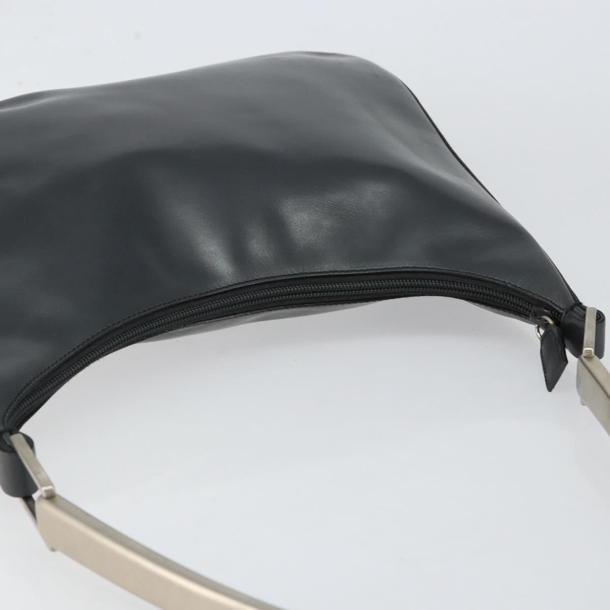 Prada Vintage Handbag Leather, BLACK, LEATHER, Shoulder bag